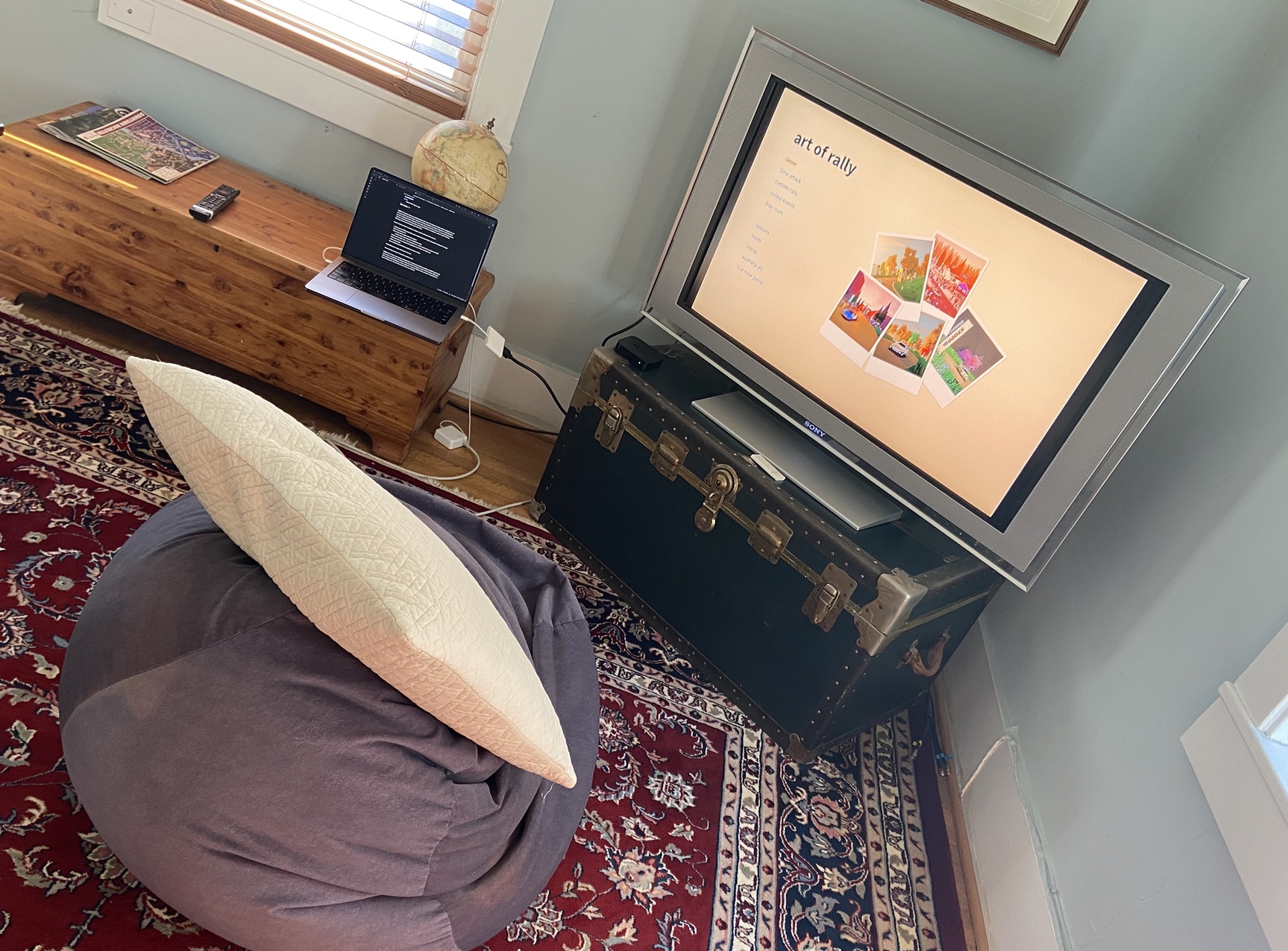 Just like being a kid in front of the Atari, but no one telling me not to sit so close.