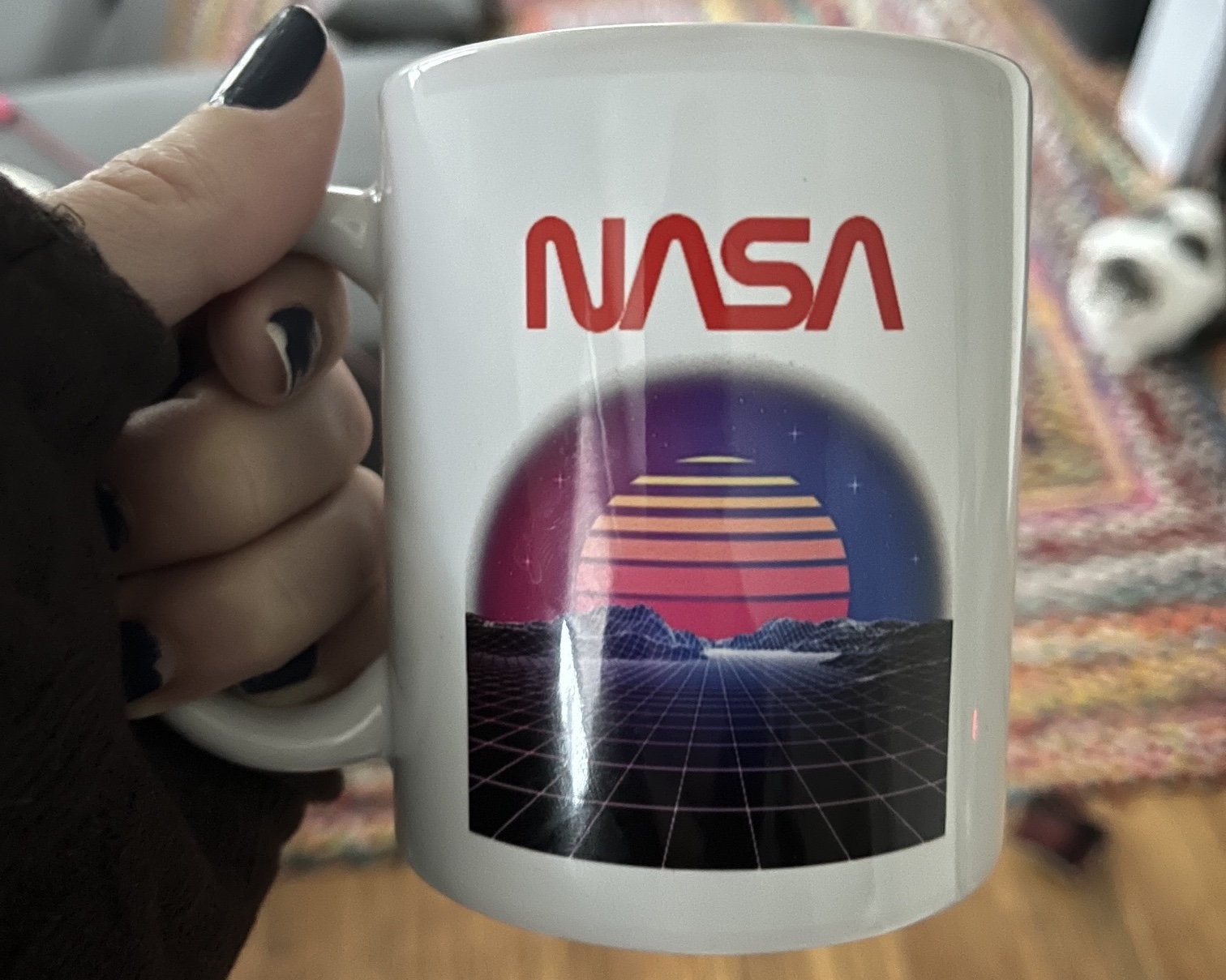 I love my new coffee mug from Scrappy Cat.