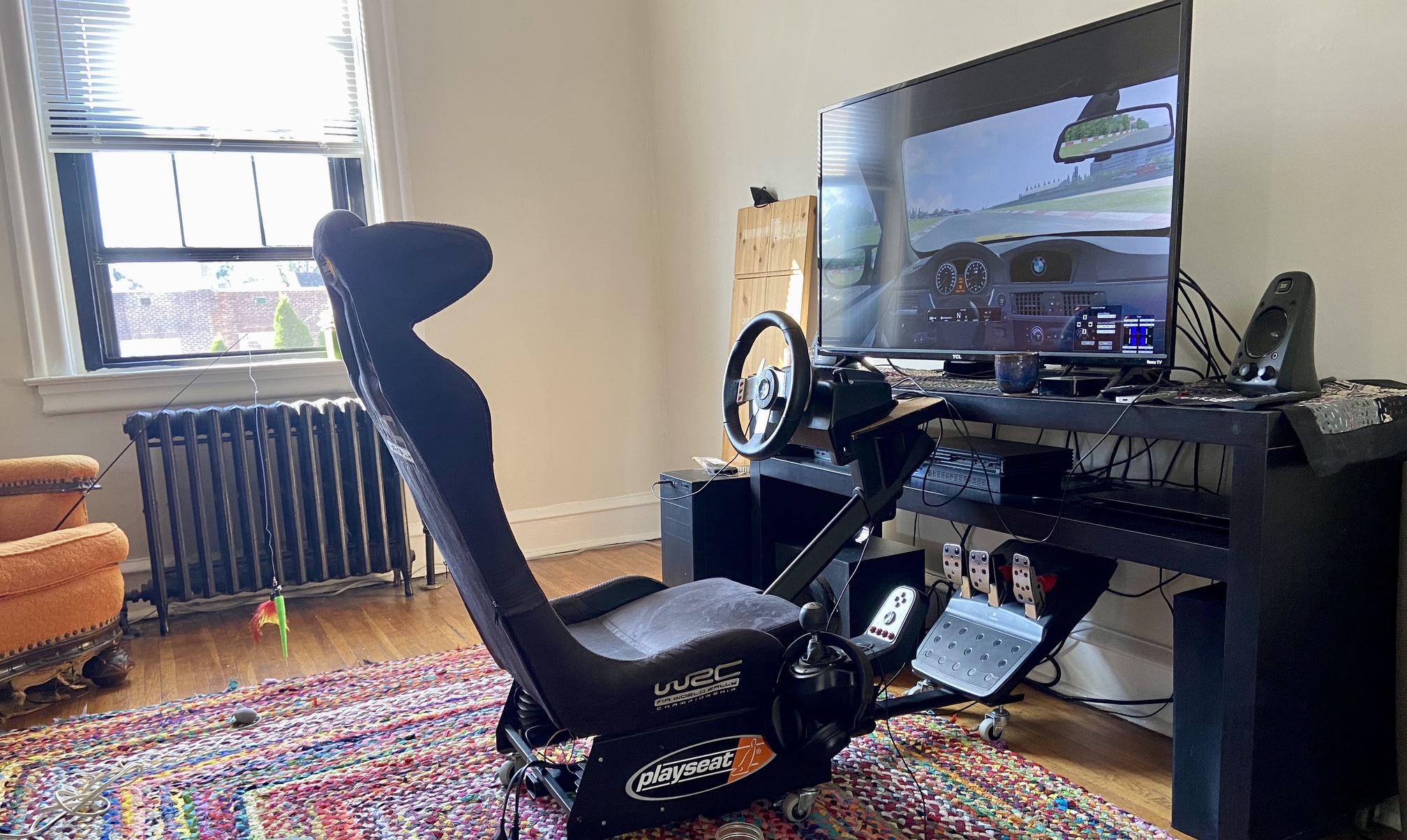 The Rig in action. I took this picture before I’d learned how to set the driver viewpoint apparently.